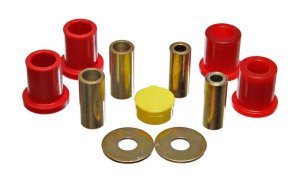 Ford Escort ZX2 Control Arm Bushing Set - Front - Energy Suspension - Performance Polyurethane - Red - `97-`01 Ford Escort ZX2 Control Arm Bushing Set - Front - Energy Suspension - Performance Polyurethane - Red - `97-`01